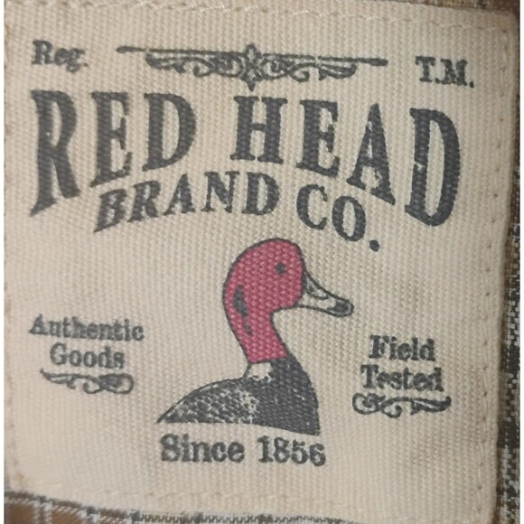 Bass Pro Red Head Brand‎ Men's Plaid Short Sleeve, Size M - Picture 4 of 7